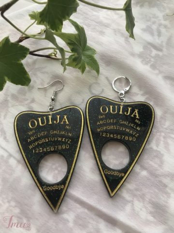 imusau.lt | parduodama rankų darbo auskarai // ouija board earrings